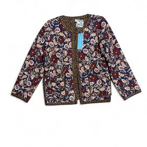Draper James Multicolor Floral Paisley Quilted Jacket brand new with tags!